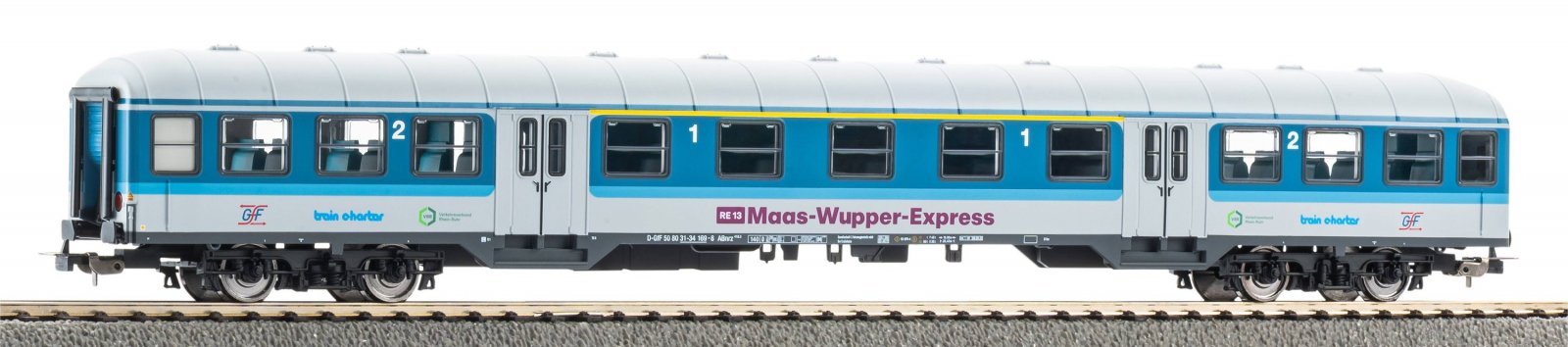 Passenger Car n-Car 1./2. Class Maas-Wupper-Express GFF VI, HO, PIKO 23605