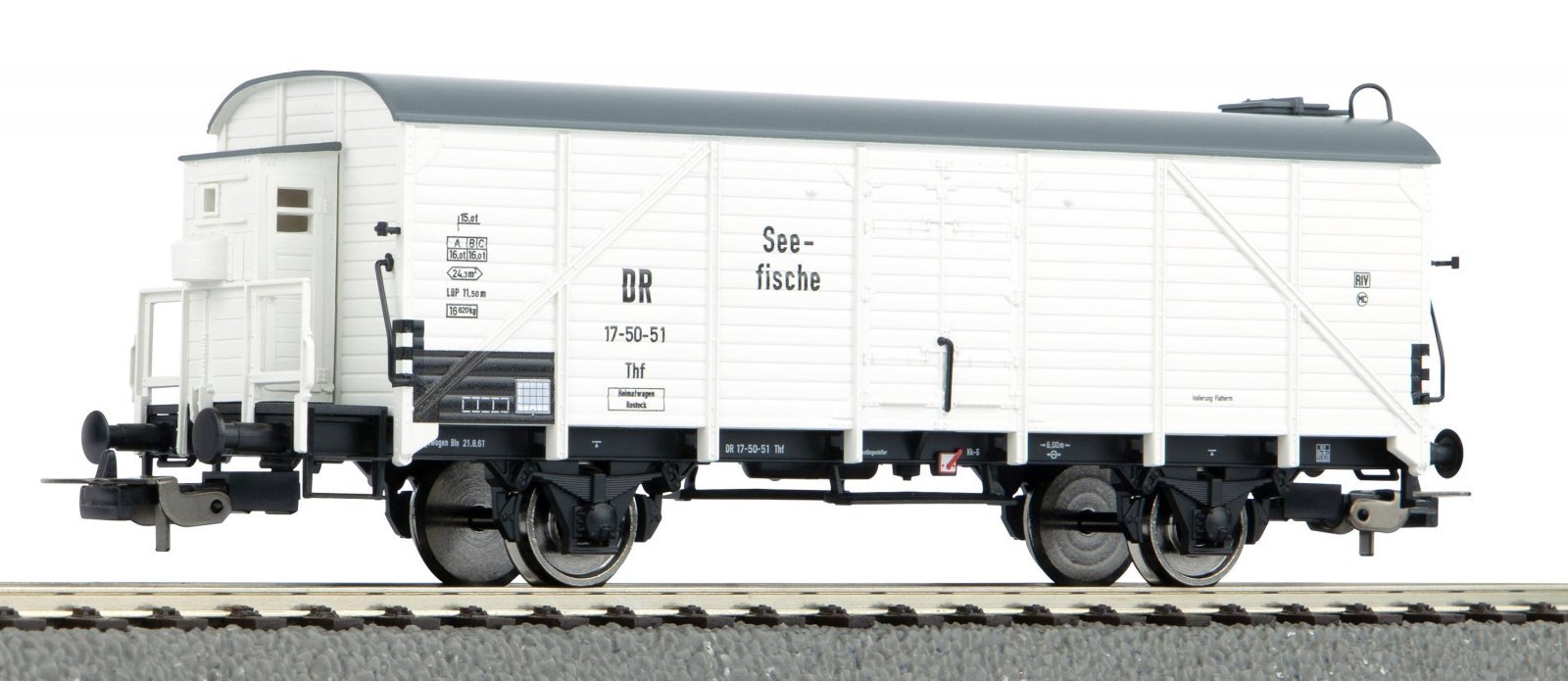 Thf 17 Reefer w/Brk Pltf DR III, HO, PIKO 24506