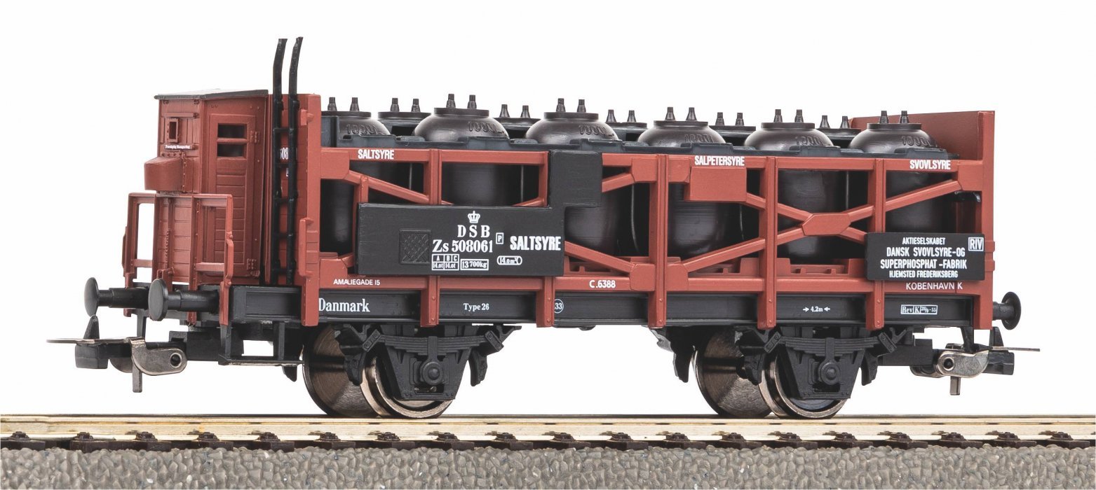 Acid Pot Car Dansk DSB Era III, HO, PIKO 24543