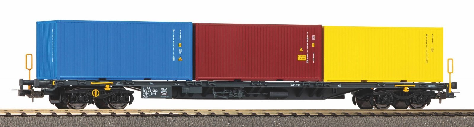 Flat Car Sgnss CD VI, HO, PIKO 24634