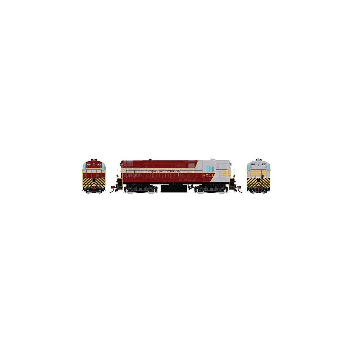 FM H16-44 Phase III - Sound and DCC -- Canadian Pacific 8710 (maroon, gray, Block Lettering), HO, Rapido Trains Inc 44529