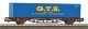 Container Flat Car GTS FS V 1x40" Container, HO, PIKO 27700