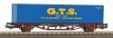 Container Flat Car GTS FS V 1x40" Container, HO, PIKO 27700