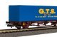 Container Flat Car GTS FS V 1x40" Container, HO, PIKO 27700