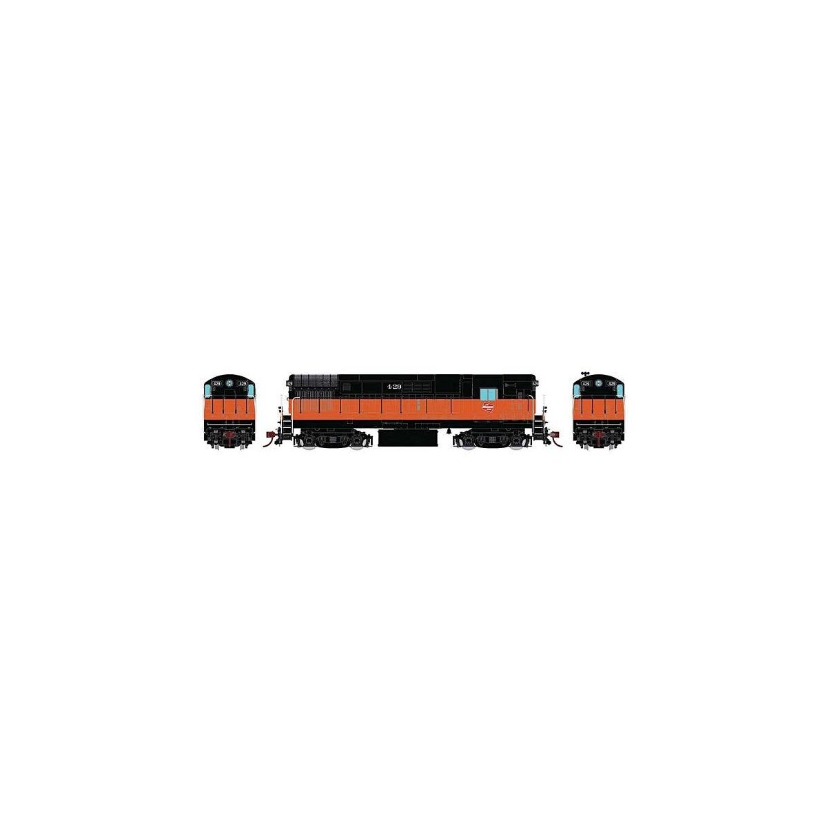 FM H16-44 Phase III - Sound and DCC -- Milwaukee Road 429 (orange, black), HO, Rapido Trains Inc 44505