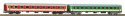 2-Piece Set Passenger Car 1. Class + 2. Class PKP IC VI, HO, PIKO 28320