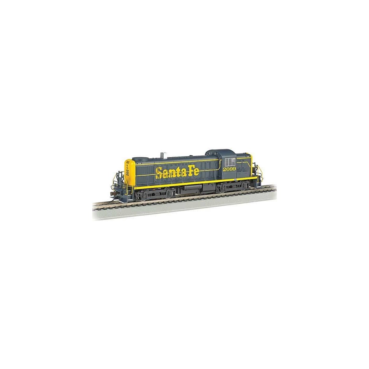 Alco RS3 - Sound and DCC - Sound Value -- Santa Fe (blue, yellow), HO, Bachmann Industries 68615