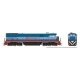 GE C36-7 - Sound and DCC -- Ferrocarriles Nacionales de Mexico 419 (blue, orange, black, white), HO, Rapido Trains Inc 42609