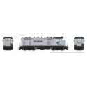 Santa Fe CF7 w/Square Cab - Sound and DCC -- Amtrak 586 (silver, black), HO, Rapido Trains Inc 70623