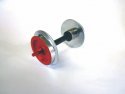 G-Metal Wheelset, 30mm, Plated, Red, 2 Pcs, G, PIKO 36166