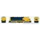 Santa Fe CF7 w/Square Cab - Sound and DCC -- Painted, Unlettered (Warbonnet, blue, yellow), HO, Rapido Trains Inc 70698