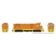 Santa Fe CF7 w/Square Cab - Sound and DCC -- Painted, Unlettered (orange, yellow), HO, Rapido Trains Inc 70697