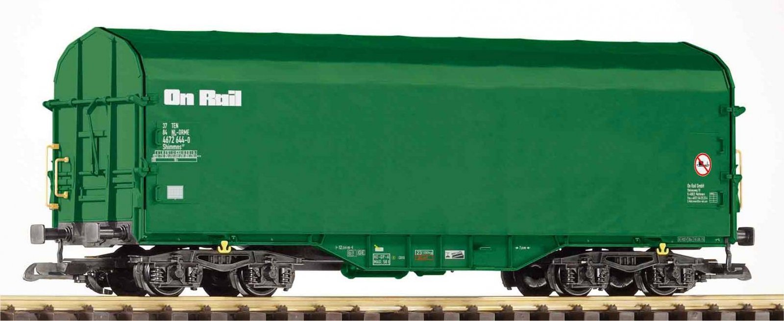 G Sliding Tarpaulin Car On Rail VI, G, PIKO 37017