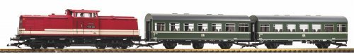 G Starter Set R/C Passenger Train V100 with 2 x Reko Car DR III, G, PIKO 37145