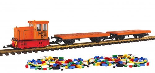 Freight Building Block Car R/C Starter Set - Battery powered, G, PIKO 37155