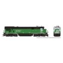 GE C36-7 - Sound and DCC -- Burlington Northern 5057 (Whiteface Scheme, Cascade Green, black), HO, Rapido Trains Inc 42603