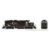 GP9u Low-Nose Rebuild - Standard DC -- Cando Contracting CCGX 4024 (black, white, red), HO, Rapido Trains Inc 54522