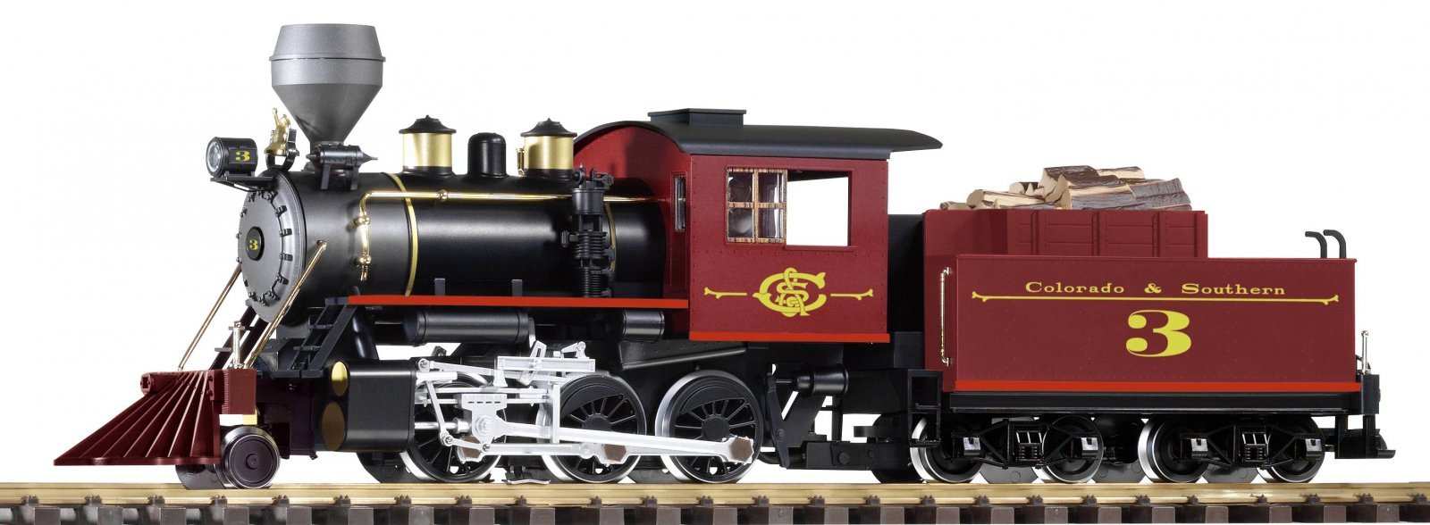 G Steam Locomotive with Tender "Mogul" C&S (incl. Sound+Dampf), G, PIKO 38235
