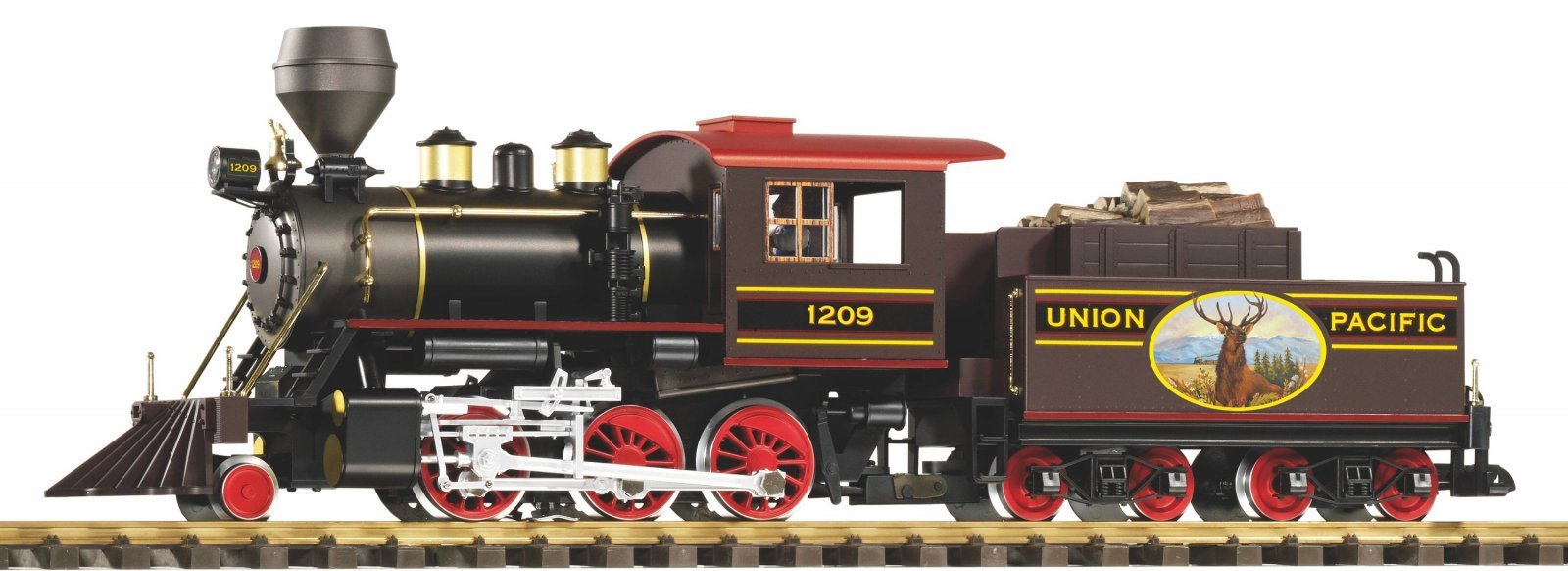 G Steam Locomotive with Tender "Mogul" UP (incl. Sound+Dampf), G, PIKO 38236