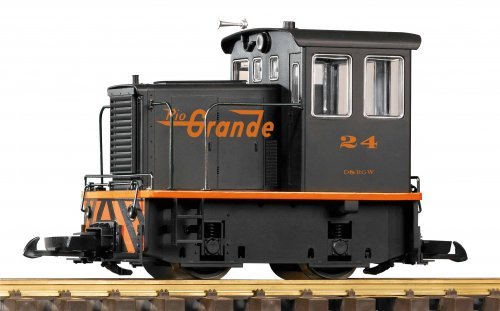 G Sound-US Diesel Locomotive GE-25Ton D&RGW, RC, incl. PIKO Sound Decoder, G, PIKO 38513