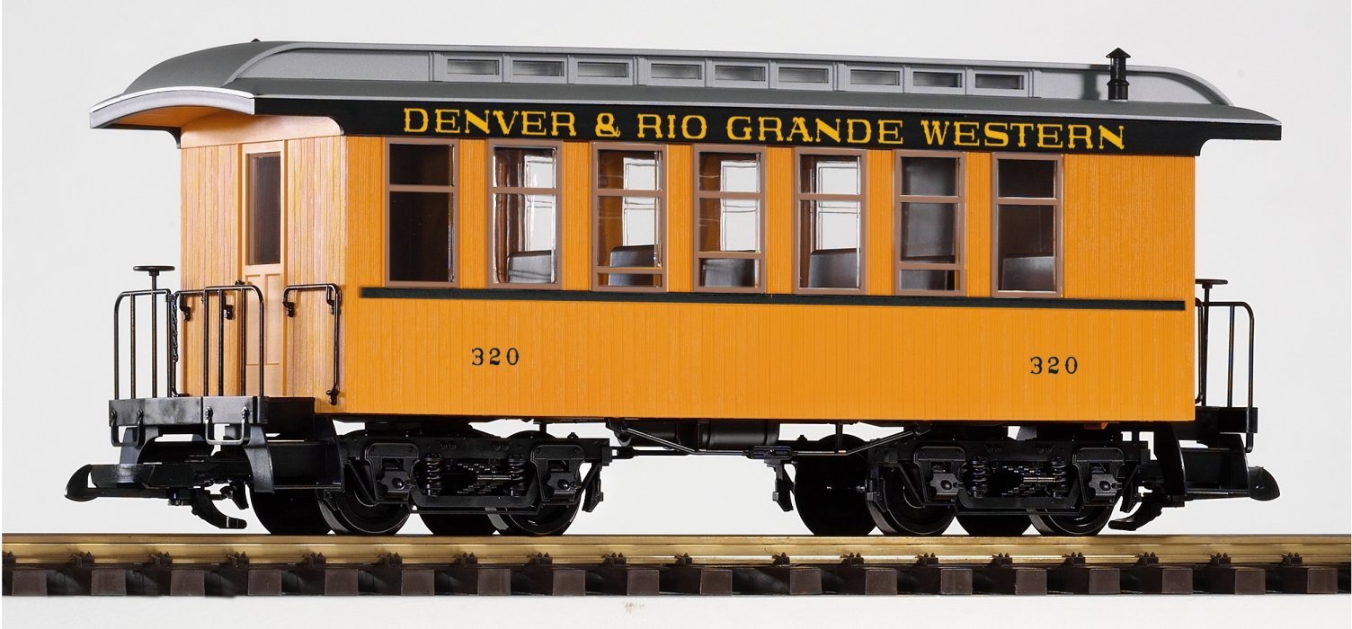 G-D+RGW Wood Coach 319, Yellow (New ), G, PIKO 38610