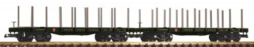 G 2-Piece Set Stake Car PRR, G, PIKO 38784