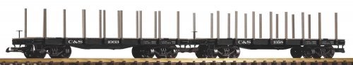 G 2-Piece Set Stake Car C&S, G, PIKO 38785
