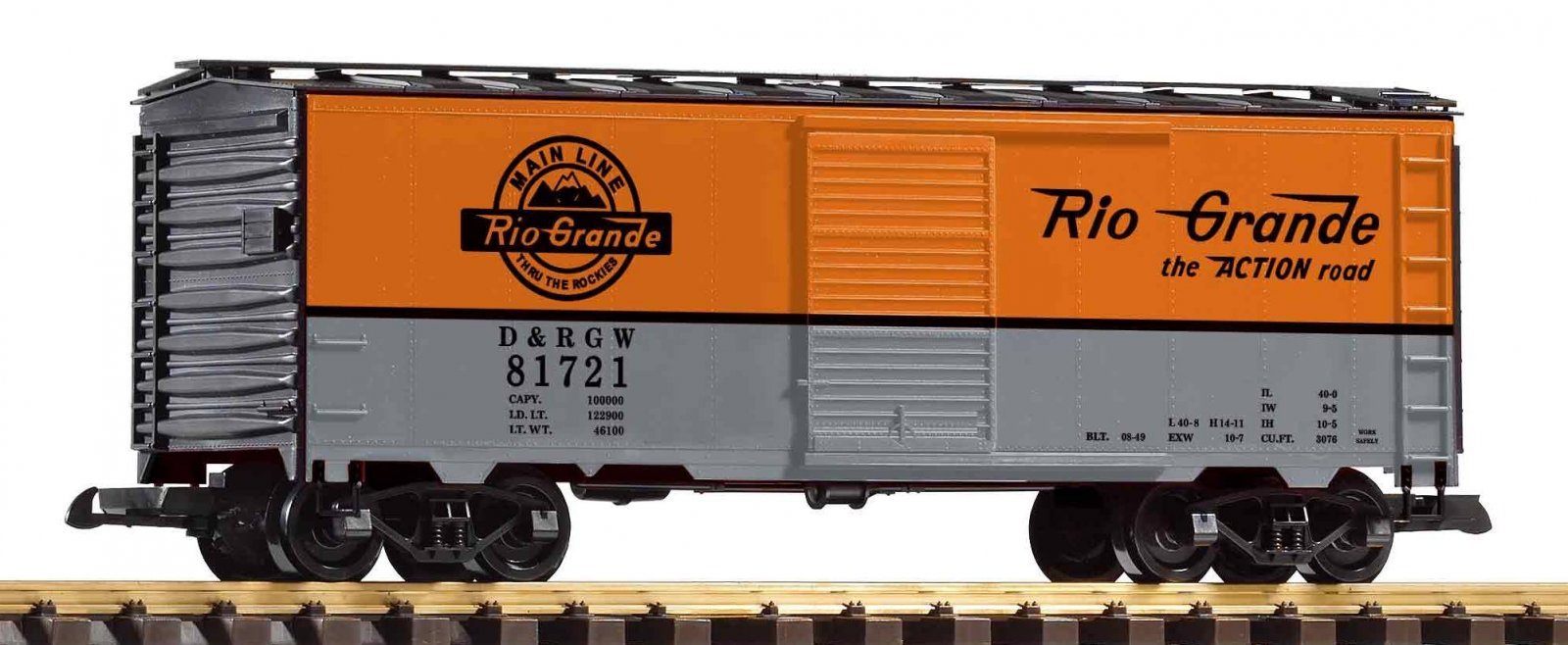 G Freight Car D&RGW, G, PIKO 38809