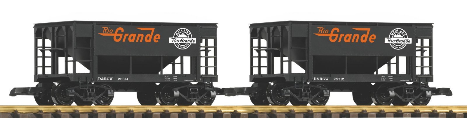 D&RGW Ore Car, 2-Pack, G, PIKO 38931