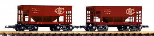 G 2-Piece Set Bulk Freight Car C&S, G, PIKO 38952