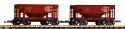 G 2-Piece Set Bulk Freight Car C&S, G, PIKO 38952