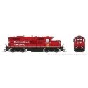 GP9u Low-Nose Rebuild - Standard DC -- Canadian Pacific 1597 (red, white, black, Golden Beaver Logo), HO, Rapido Trains Inc 5450