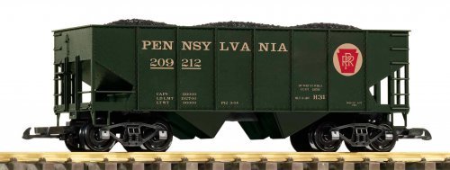 G Bulk Freight Car PRR with Coal Load, G, PIKO 38955