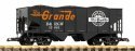 G Bulk Freight Car D&RGW with Coal Load, G, PIKO 38959