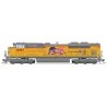 EMD SD70ACe - Standard DC - Stealth Series -- Union Pacific 8997 (Armour Yellow, gray, Large Flag, Building America Logo), HO, B
