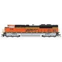 EMD SD70ACe - Standard DC - Stealth Series -- BNSF Railway 9196 (orange, black, yellow, Wedge Logo), HO, Broadway Limited Import