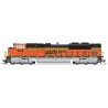 EMD SD70ACe - Standard DC - Stealth Series -- BNSF Railway 9196 (orange, black, yellow, Wedge Logo), HO, Broadway Limited Import
