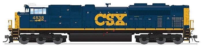 EMD SD70ACe - Standard DC - Stealth Series -- CSX 4838 (YN3, blue, yellow), HO, Broadway Limited Imports 8706