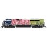 EMD SD70ACe - Standard DC - Stealth Series -- Kansas City Southern 4006 (Veterans Commemorative), HO, Broadway Limited Imports 8