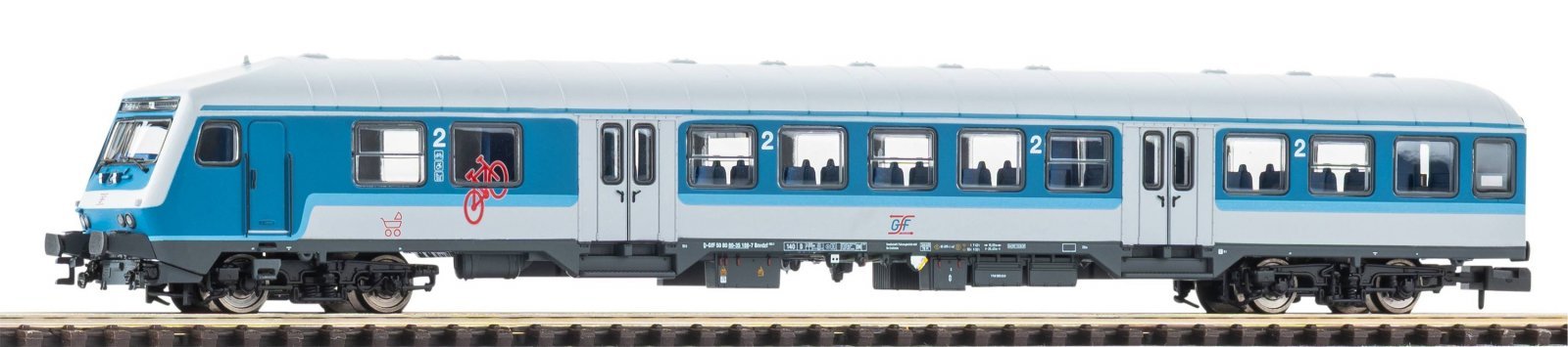 N-Commuter Cab Car Wittenberg 2 Class GfF VI, N, PIKO 40613
