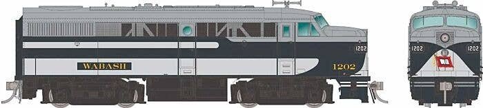 Alco FA1 - Sound and DCC -- Wabash 1201 (blue, gray, white), HO, Rapido Trains Inc 37582