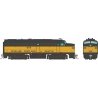Alco FA1 - Sound and DCC -- Burlington Northern 4116 (Patched Ex-SP&S, yellow, Pullman Green), HO, Rapido Trains Inc 37580