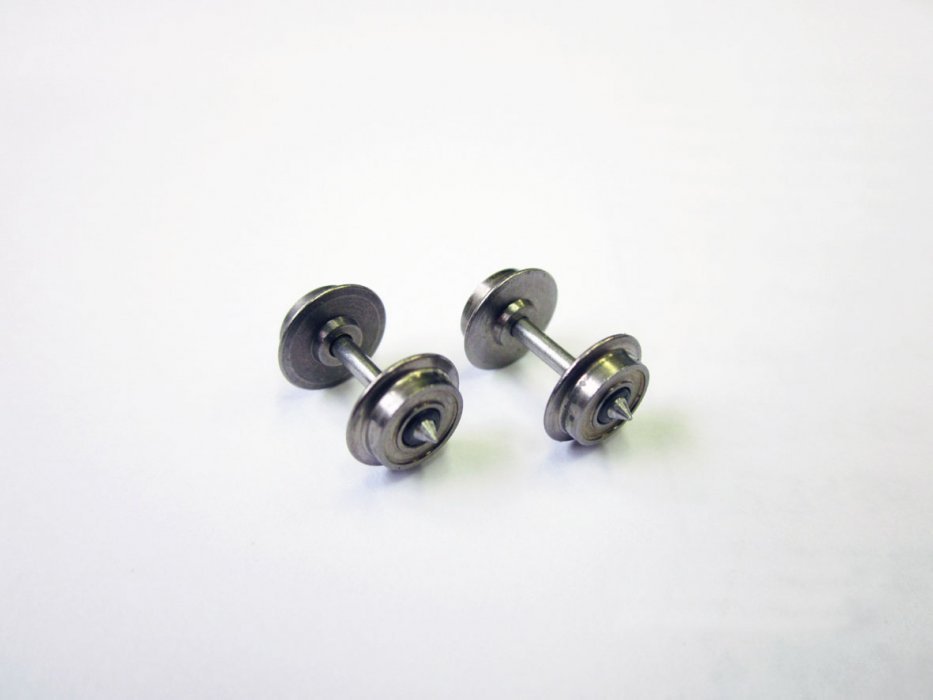N Metal Wheelset for Passenger Cars 2 Pcs, N, PIKO 46230