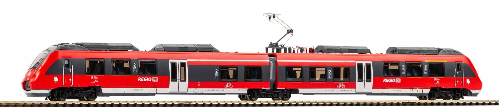 TT-E-Railcar BR 442 2-piece DB AG VI + DSS PluX16, TT, PIKO 47247
