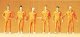 People Working -- Mechanics In Coveralls pkg(6), HO, Preiser Kg 10373