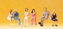 Pedestrians -- Seated Couples pkg(3), HO, Preiser Kg 14138