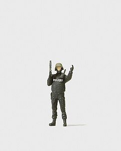 Individual Figures, Emergency Personnel -- Task Force Officer, HO, Preiser Kg 28088