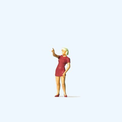 Woman Pointing Her Finger, HO, Preiser Kg 28190