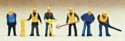 Railroad Personnel -- Track Maintenance pkg(6), N, Preiser Kg 79035