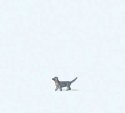 Individual Figure -- Wastl Dog, HO, Preiser Kg 28254